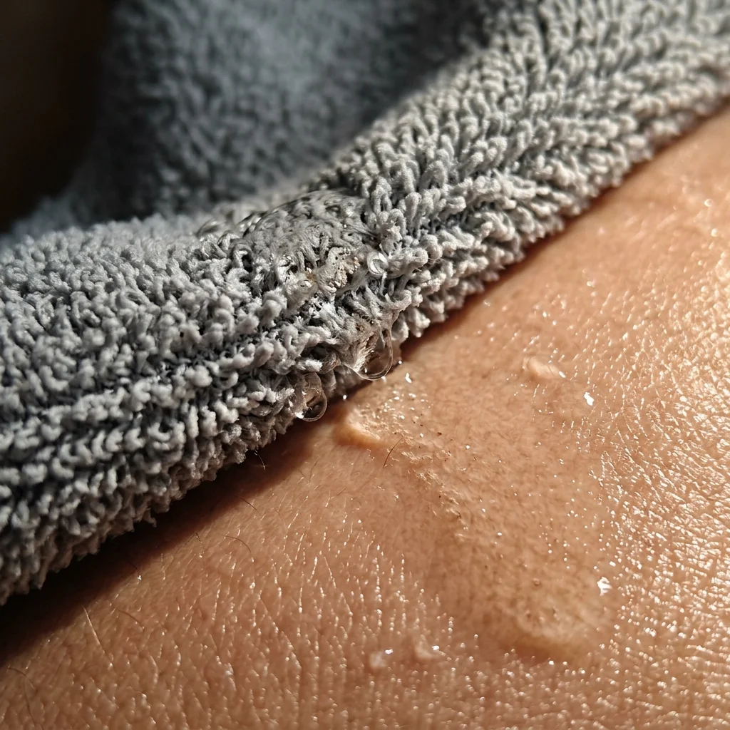 Fotografía de estudio de la limpieza física atraumática con microfibra Laska Mini