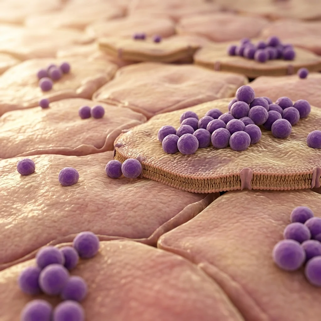 Microbioma cutáneo y bacterias benéficas en la epidermis